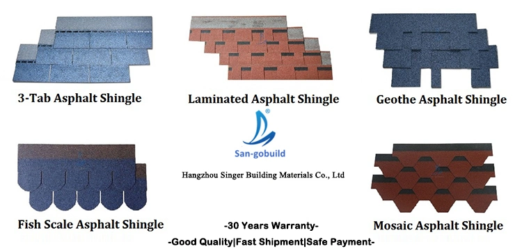 Indonesia Roofing Shingles Laminated Double Layer Asphalt Shingle